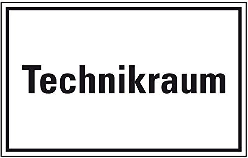 LEMAX® Hinweisschild Technikraum, Kunststoff, 300x200mm