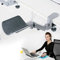 Ergonomic Arm Support for Desk Office Rotating Mouse Arm Rest Mouse Pad Clamp-On Shelf Desk Hand Rest for Computer Table Arm Support Mouse Pad Tray