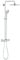 GROHE Euphoria System - Duschsystem mit Thermostatbatterie (wassersparend, 3 Strahlarten, Antikalk System), chrom, 27615001