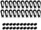 Gazechimp 20 Stück Plastik Haken für 5mm Expanderseil Bungee Seil Karabiner Haken