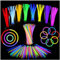Loiina Glow Sticks 100pcs 8 with Connectors - Glow Bracelets, Necklaces for Kids, Adults Party, Festival, Halloween, Wedding, Christmas