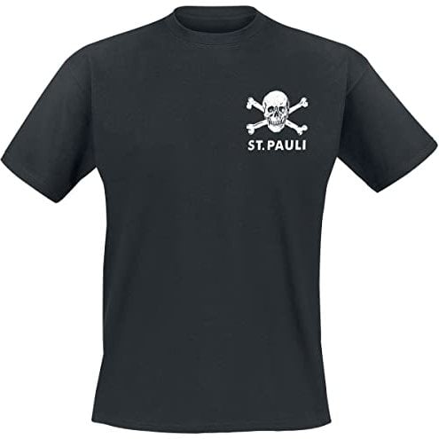 FC St. Pauli Totenkopf II Männer T-Shirt schwarz XL