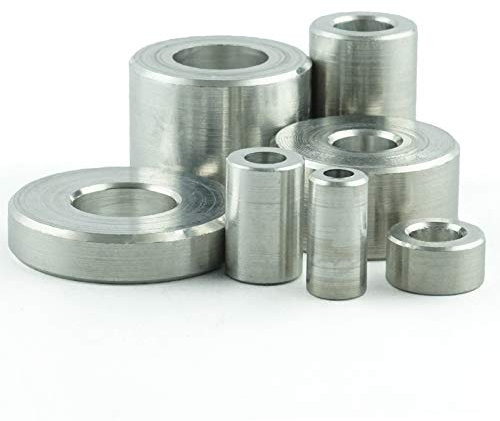 Eisenwaren2000 |M8 Distanzhülse aus Alu - Ø außen: 24 mm; Ø innen: 9 mm; Länge: 5 mm - (5 Stück) Abstandshalter - Distanzscheibe - Aluhülse