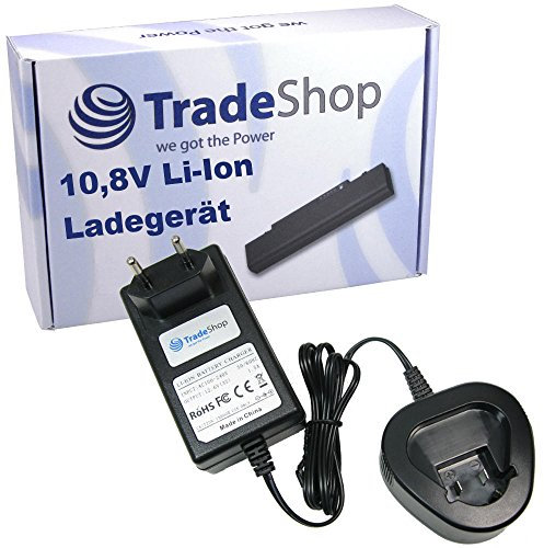 Trade-Shop Chargeur de batterie Li-ion 10,8 V - Chargeur rapide remplace Berner 034300 pour BACP 10.8, BTI 10.8