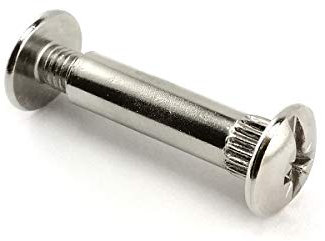Globstar 50 x Verbindungsschraube Möbel Verbinder Schrankverbinder 31mm - 40mm / M6 / Silber