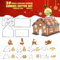 HONGECB 3D Casa Galleta De Jengibre, Juego de cortador de galletas Christmas Gingerbread House, Acero Inoxidable Molde para Galletas Navideñas, Navideñas para Accesorio de Cocina (18 Piezas)