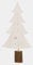 Tannenbaum 50 cm Papier und Holz mit LED Beleuchtung