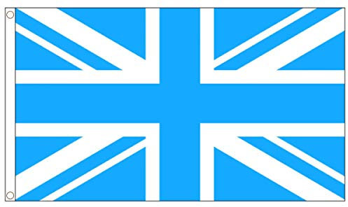 FlagSuperstore© Bandiera Union Jack Sky Blue - 100% poliestere con occhielli