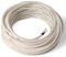 Amarcords - Cavo elettrico tessile colore AVORIO tondo seta 5 metri a 2 conduttori 2x075 - Filo rivestito in tessuto colorato vintage per lampade lampadari applique e abat jour.