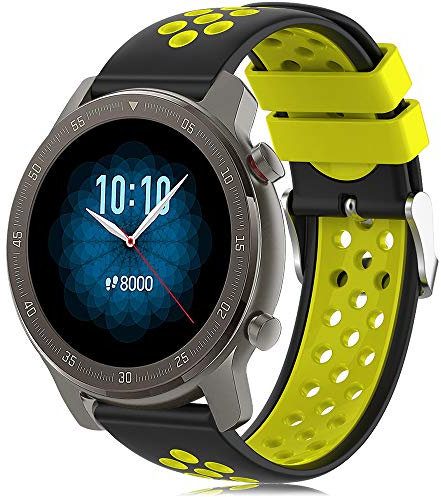 Braccialetto per Amazfit GTR, 22 mm, cinturino di ricambio in silicone per Amazfit GTR 47 m, Amazfit GTR 2 GTR 2e GTR 3 Amazfit GTR 4, Amazfit Pace, Amazfit Stratos 2 2S Stratos 3