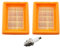 REEMO 2 filtros de aire con bujía para Stihl FS120 FS200 FS250 FS300 FS350 FS400 FS450 FS480 BT120 BT121 BT130 desbrozadora 4134 141 0300