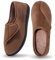 Git-up Chaussons Homme en Mousse à Mémoire Hiver Chaud Chaussures Intérieur Extérieur Semelle en Caoutchouc Antidérapante Maison Pantoufles, Chocolat 12