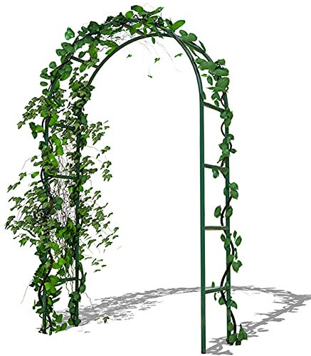 LBYDXD Wrought Iron Garden Arch, Metal Garden Arch Climbing Plants Trellis Archway, Outdoor Pergola Lightweight Metal Arbor Wedding Garden Arbor, Easy to install