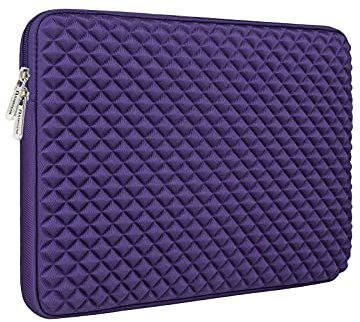 RAINYEAR 14 pollici laptop sleeve Custodia imbottita antiurto Fodera soffice Copertura protettiva Custodia da trasporto Compatibile con notebook da 14 pollici Ultrabook Computer Chromebook(Viola)