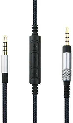 Ersatz-Audiokabel für Kopfhörer, kompatibel mit Bose 700, QC25, QC35 II, QC35, QC45 Kopfhörer, Fernbedienung Lautstärkeregler Mikrofon für Samsung Galaxy Xiaomi Huawei Android Handy