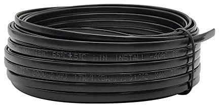 AHSKY TS-XIAN, 220V 230V 240V No need Controller Water-proof Self Regulating Heating Cable, Prevent Pipe Freeze Heat Trace System (Length : 6m)