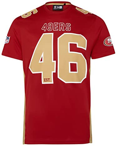 New Era San Francisco 49ers NFL Established Number Mesh Tee Scarlet T-Shirt - XL