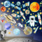 Wandsticker Leuchtaufkleber 9 Planeten Leuchtsterne Astronaut Planet Leuchtsticker Wandtattoo Leuchtend Sonnensystem Sterne Fluoreszierend Wandaufkleber für Kinderzimmer Dekorative Aufkleber Grün