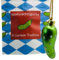 Westmon Works Original deutsche Weihnachtsgurke Gurke Ornament traditioneller Polyresin Christbaumschmuck in bayerischer Geschenktüte