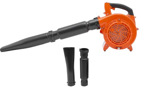 OUBUBY 26CC 2 Stroke Cordless Petrol Garden Leaf Blower, Snow Grass Lawn Blowers Vacuum Powerful Air Cooled Engine, Portable Handheld, for Blowing Leaves, Wood Chips, Dust, Garden Debris