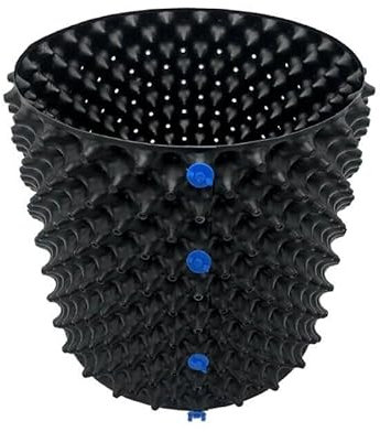 DTP-SOFT AIR Atmungsaktiver Wurzel-Pflanztopf mit profilierten Wänden | Fördert gesundes Wurzelwachstum | Ideal für Innen- und Außenbereich (25L)