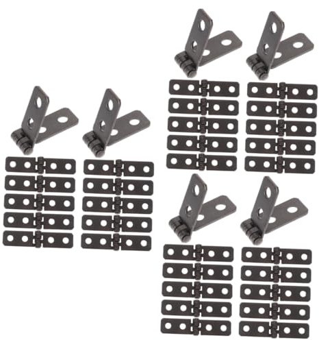Mikikit 36 Stk Elektrisches Kastenscharnier Geschmücktes Zubehör Minischarniere Zum Basteln Kleine Scharniere Für Kunsthandwerk Scharniere Für Küchenschränke Hardware Eisen Falten