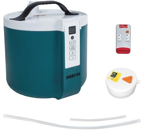 HIGOSPRO Generatore di sauna portatile da 2 litri per sauna, macchina a vapore fumigazione SPA 1000W, display timer 90 minuti e telecomando