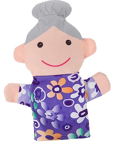 KOMBIUDA Familie Handpuppe Lernspielzeug Für Kinder Kinderpuppen Plüsch-babypuppe Ausgestopft Kinder Fingerpuppen Familienmitglied Puppe Adukt-Spielzeug Tier Stoff Kleinkind Lehrmittel
