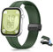 KeHowy Cinturino Compatibile con Huawei Watch Fit 3/4, Silicone Magnetico Sport Regolabile Cinturini Compatibile con Huawei Watch Fit 4/Fit 4 Pro/3, Verde