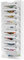 Solinxe 10-Tier Desk Tidy Organiser in Tray, A4 Wall Mounted Document Holder, Vertical Metal Magazine Rack, Wall Hanging Paper Storage Organiser for Office Accessories Stationery Supplies, White