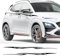 GUPEB Auto Aufkleber, passend für Hyundai Kona Hybrid N Linie Elektrische Taille Linie Grafik Streifen Kit Dekor Aufkleber Vinyl Abdeckung