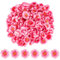 GORGECRAFT 150pz Cabezas de Flores de Cerezo Artificiales de 5cm Pequeñas Flores de Melocotón Pétalos de Flores Artificiales para Decoración del Hogar Fiestas de Bodas Pinzas para el Cabello Rosa
