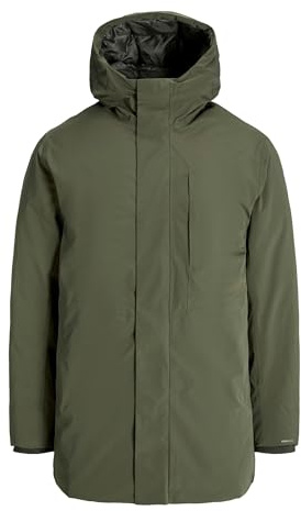 JACK & JONES Male Parka Parka | Regular Fit, Einfarbig, Langarm, Lang, Outdoor, Bei max. 40°C im schongang waschen