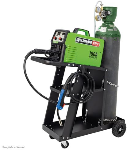 SIP WELDMATE AUTOPLUS MIG Welder 180A 3-in-1 MIG/ARC/TIG Synergic Inverter Welding Machine & Cart