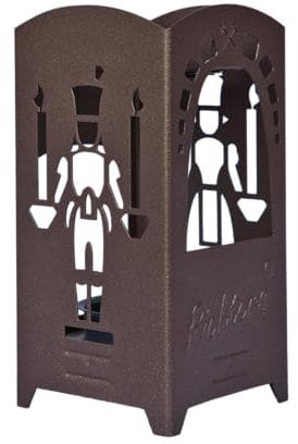 Räucherlaterne Bergmann/Engel, Graubraun, Original Crottendorfer