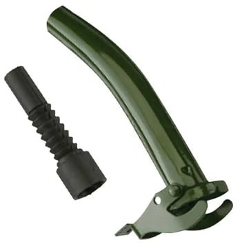 EHYSYN Jerrican Essence Bidon en métal, fûts d'essence Stables et scellés, Bec verseur, buse Flexible Bidon de Carburant(5L)