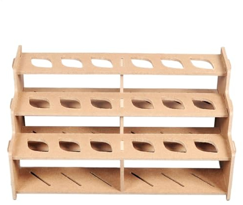 Générique Farbtuben-Organizer, 3-lagiges Holzgestell, bis zu 18 Farbtuben, zur Aufbewahrung von Künstlern, platzsparende Kunst-Organizer, ideal für Zuhause oder Studio