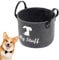 JISRKP Dog Toy Box Storage for Pet Toys, Dog Toy Basket, Foldable Storage Bins, Good Idea for Organizing Pet Toys, Blankets, Leashes, Clothing, Dry Food and Any Doggie Stuff (Dark Gray)