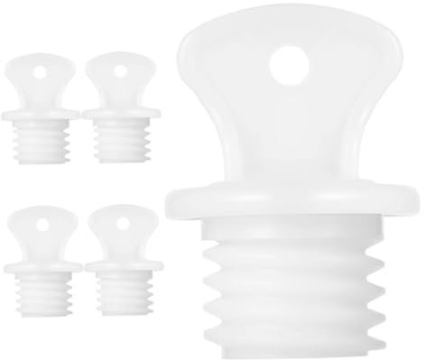 SAFIGLE 5pcs Rubber Stoppers for Hot Water Bottle Lid Soft Flexible Bottle Plug Water Seal Replacement for Hot Sack