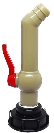 Xinsheinelry IBC Outlet Toque IBC Accesorios para Tanque 1 Pulgada Tap con Tanque Agua IBC Válvulas Salida Bola del Recipiente IBC Adaptador Tanque Agua