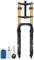 LYYCX AuroraXQ 20 Zoll Federgabel 4.0 Fett Reifen E-Bike Luft Gabel, 190mm Federweg Abstandshub 135mm Snow Beach Mountainbike Doppelte Schulter Elektrofahrrad Front Gabel(Gold Fat Tire Fork)