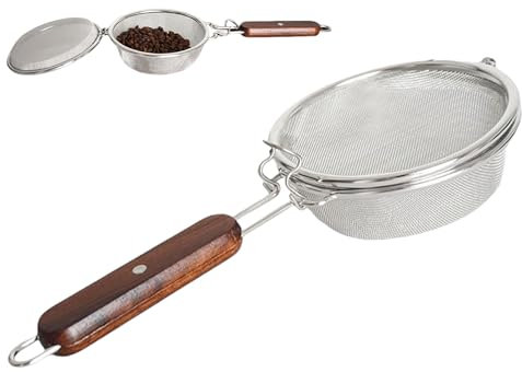 Macchina per Tostare Caffè - Macchina per Tostare Caffè in Acciaio Inossidabile Compatta | da Cucina con Tostatura su Fornello, Regolazione Temperatura e Timer di Precisione