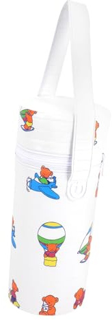 SECFOU Babyflaschenwärmer Stunden Zufällige Zufälliger 3-4 Farbe Milchflaschen Hält Reise Flaschenwärmer mit Tragbarer Isoliertasche aus PVC Leichter Stil Babyflaschen für Unterwegs