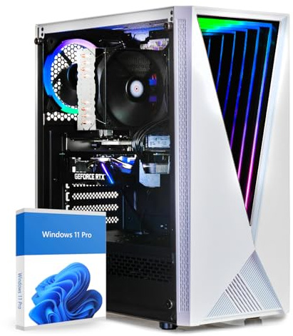 dcl24 AMD Gamer PC Ryzen 5 7500X3D, RTX5060 8GB - 1000GB SSD, 32GB DDR5, Gaming Computer mit 6x4.5 GHz, High End Gamer PC mit WLAN, Computer mit Windows 11 Pro [20639]