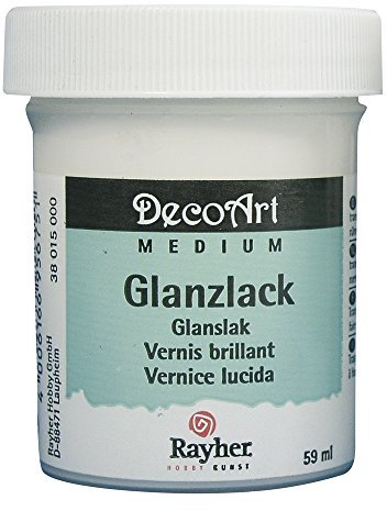 Rayher Vernis brillant acrylique transparent p. div. surfaces bte 59ml, 38015000