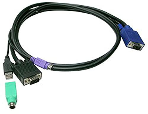 BeMatik - Uniclass Prima Kabel KVM Switch PS2-und USB-3m