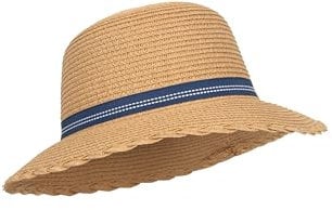 Mountain Warehouse Bow Gardening Womens Straw Hat - Lightweight, Elastic Sweatband Beige