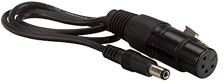 Fotodiox Power Adapter Cable - 4-Pin XLR Female to 2.1mm Barrel DC (17 inches)