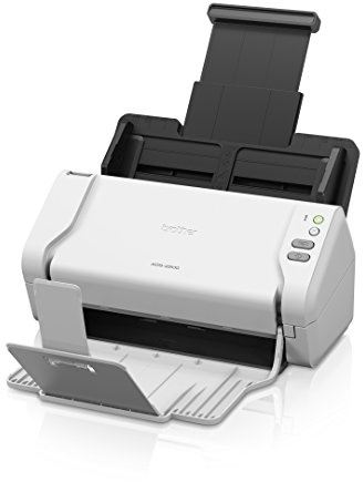 Brother ads-2200 Dokumenten-Scanner Desktop mit Duplex, Weiß, grau