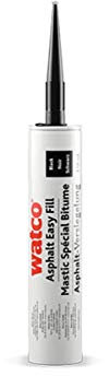 Watco mastic spécial bitume élastomère pour réparation fissures au pistolet prêt à l'emploi, 310 ml